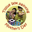 Children art classes 10th anniversary celebration: Mother's Day tissue box drawing / painting class for kids, May 2018.