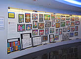 exhibition of children paintings & drawings done in art class