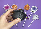 Children's Day lollipops making of Halloween objects for kids.