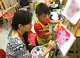 Children's Day parent-child art jam / canvas painting