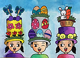 Ester art classes for kids Singapore, Easter gifts, Easter activities, Easter card making, Easter art and craft