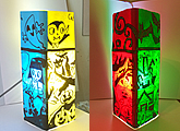 Halloween lantern painted by a kid in our Halloween events and activities for kids.